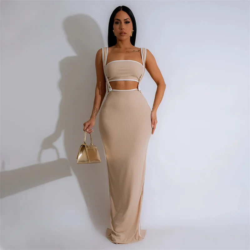 It's Giving.. Baddie! Bodycon Overall Dress