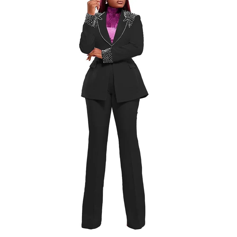 This is Elegance! Two Piece Blazer and Pants Set