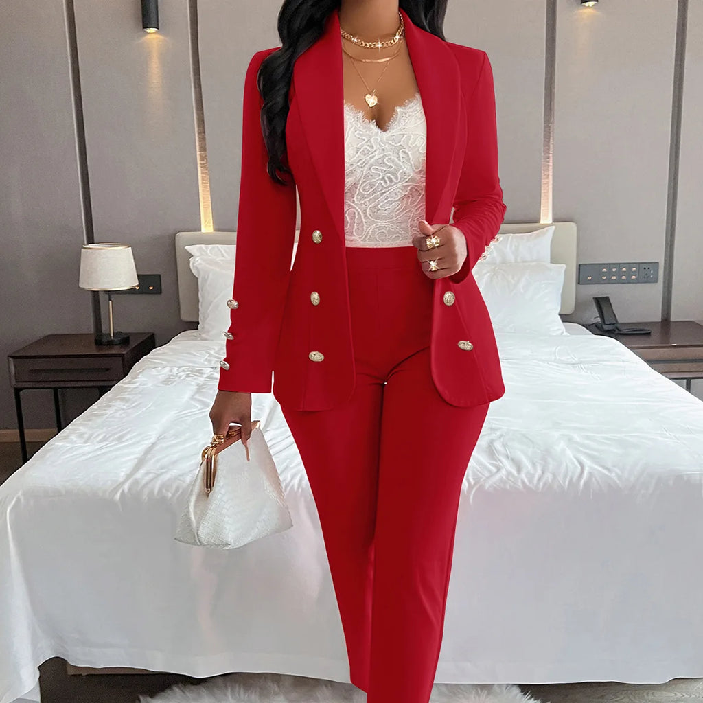 About Business Two Piece Suit Set