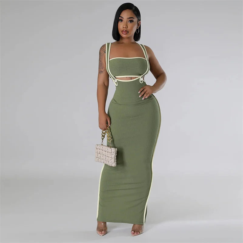 It's Giving.. Baddie! Bodycon Overall Dress