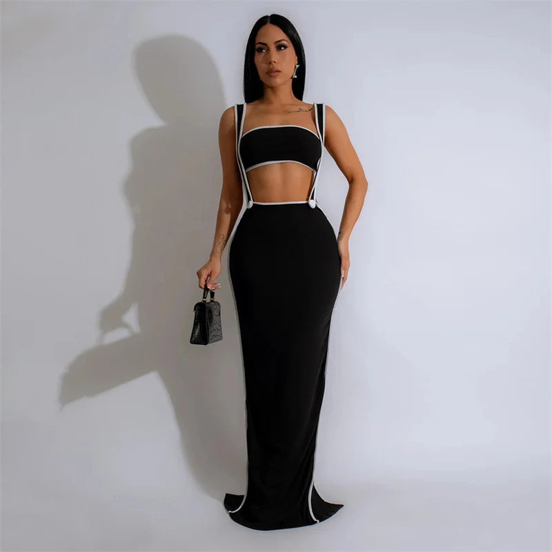 It's Giving.. Baddie! Bodycon Overall Dress