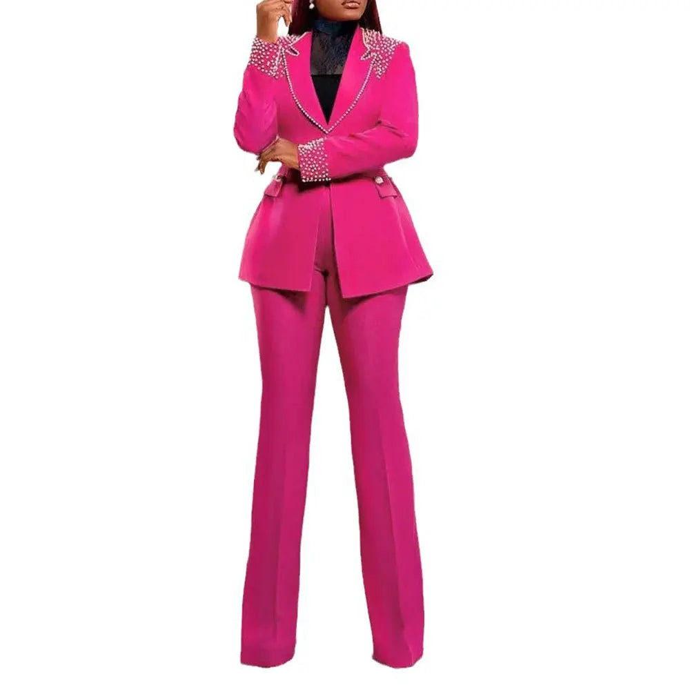 This is Elegance! Two Piece Blazer and Pants Set