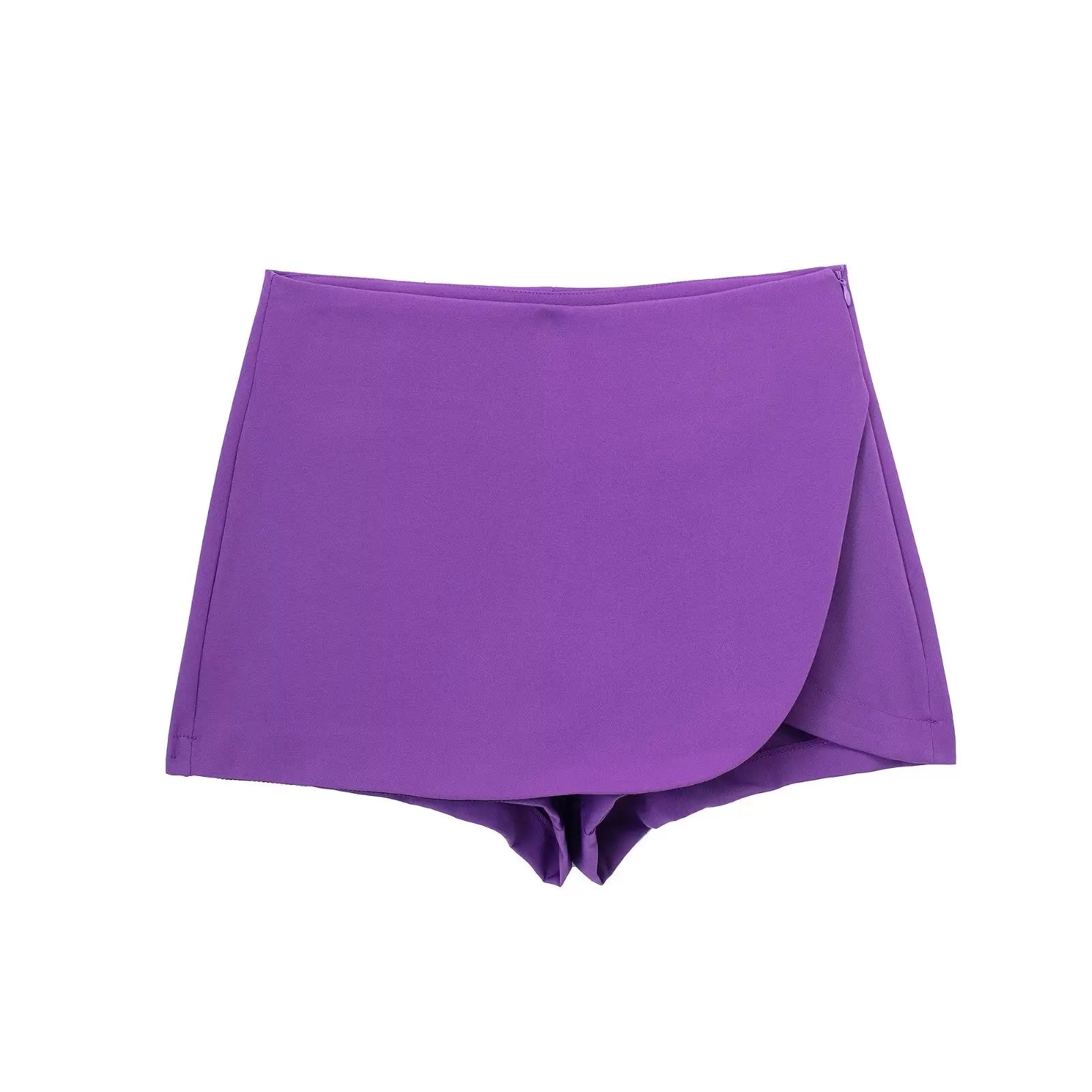 Skort Girl!  Asymmetric Skirt Style Short Bottoms