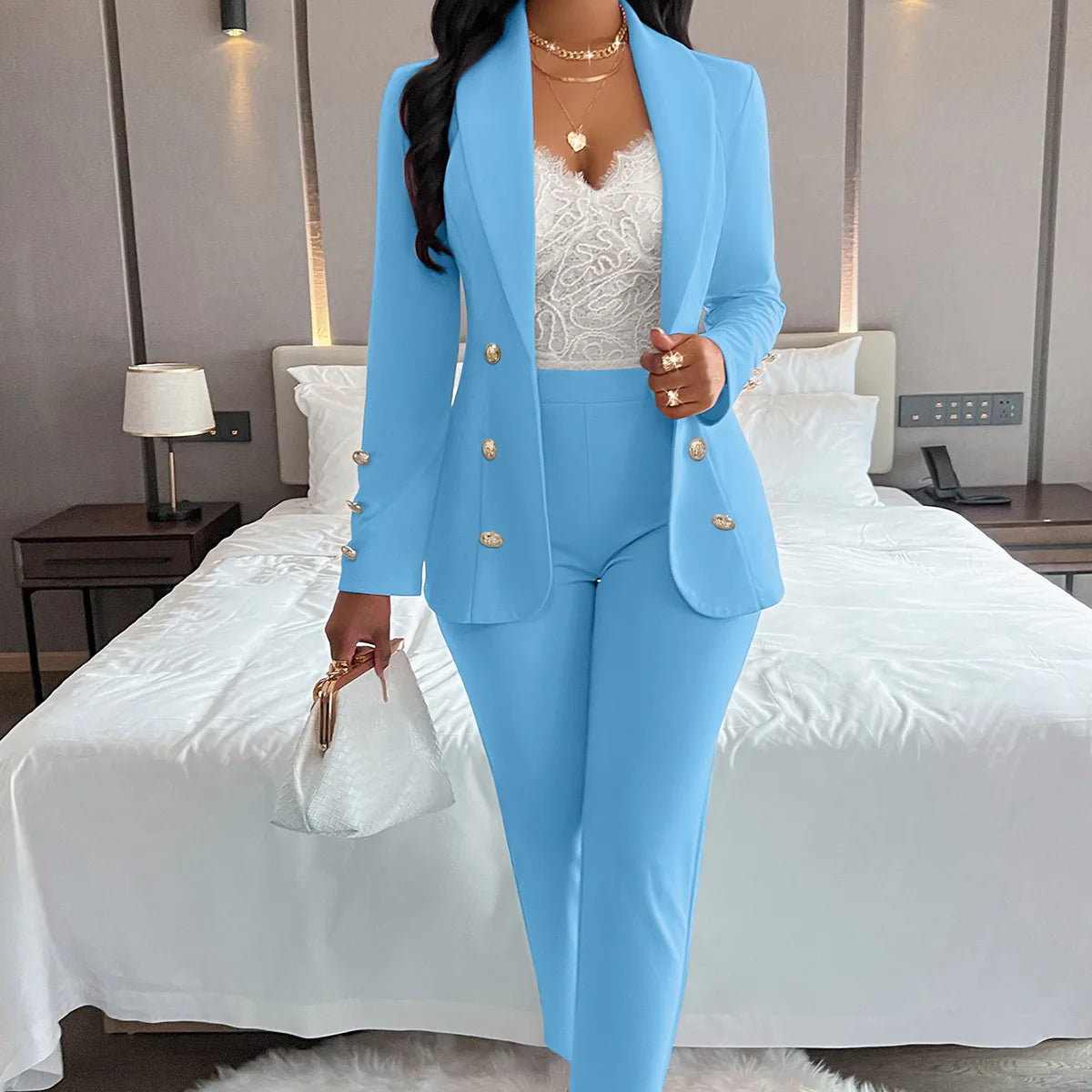 About Business Two Piece Suit Set